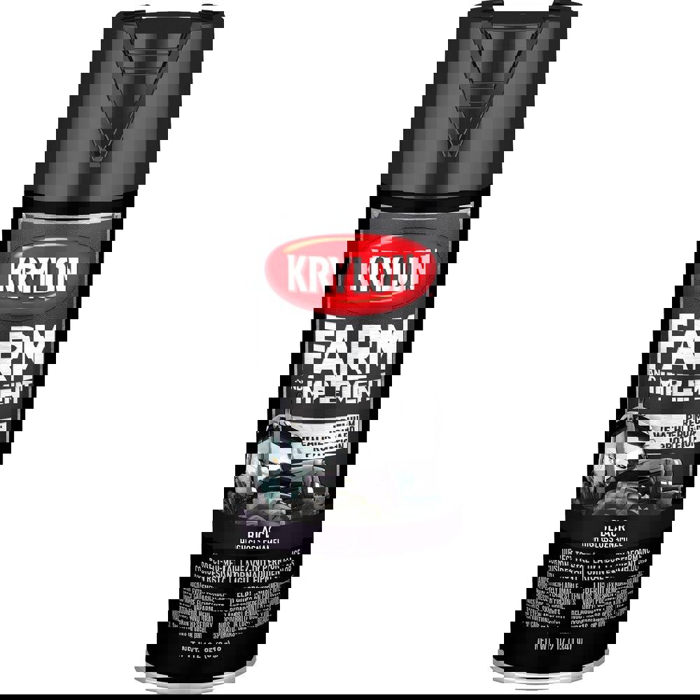 Spray Paints; Product Type: Spray Paint ; Type: Farm & Implement Paint ; Color: Black ; Finish: High-Gloss ; Color Family: Black ; Container Size (oz.): 12.000